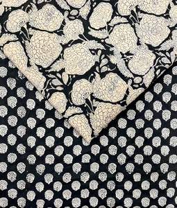 Tela 100% Algodón Estampada a Mano, Artesanía de Jaipur, Tradicional, Ecológica, Transpirable, Tela de Algodón con Estampado a Bloque - Product Image 5