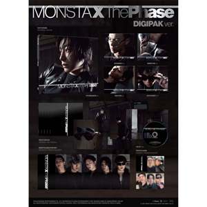 [SET] MONSTA X - อัลบั้ม The Phase EP พร้อมโฟโต้บุ๊ค 4 เล่ม + ดิจิแพ็คเวอร์ชั่น 5 ชิ้น - Product Image 3
