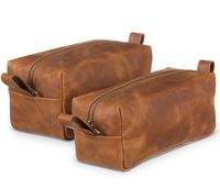 Trousse de toilette en cuir personnalisée pour homme, monogramme