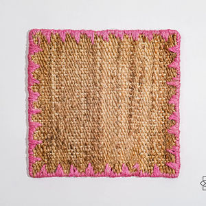 Set de table en jute tissé à la main 40 x 40 cm, vaisselle écologique, tapis de table pour la vente en gros, décoration intérieure, exportateur en vrac - Product Image 1