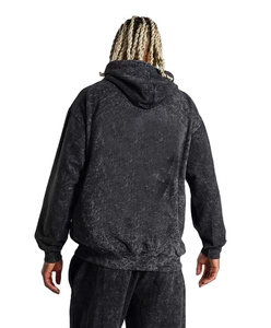 Streetwear à logo personnalisé sweats à capuche pour hommes sweat à capuche patchwork brodé surdimensionné et lavé à l'acide pour hommes - Product Image 4