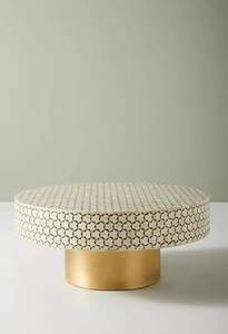 Taburete con incrustaciones de hueso hecho a mano ecológico indio artesanal decoración hecha a mano Ángel logotipo personalizado precio bajo - Product Image 5