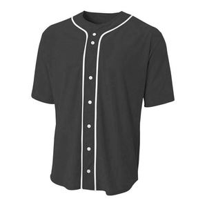 Customized Color Solid Baseball Jersey Unisex Adults Breathable Quick Dry OEM Sports Shirt Customizable Team Name 100% Polyester - Product Image 1
