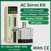 Moteur servo de précision avec variateur 400W 750W 1kW 2kW 3kW 220VAC avec câble de 3m supplémentaire 1.27N.M 0.4KW Système servo AC avec contrôleur