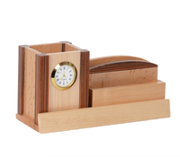 100% porte-stylo en bois porte-crayon bureau fantaisie conteneur de stockage accessoires de bureau porte-stylo en bois pièce de conception
