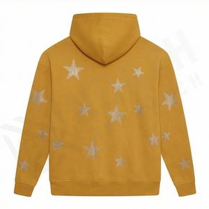 Sweat à capuche oversize en molleton 100% coton personnalisé pour homme, streetwear, haute qualité, mode décontractée, respirant, séchage rapide, chaud pour l'hiver - Product Image 2