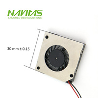 Ventilateur de refroidissement sans balais Navitas 30x30x4.5mm, isolation PVC, conducteur en cuivre, 5V/12V DC, 6000 tr/min, IP20, alimentation pour routeur PCB