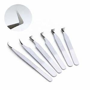 Precision Durable Stainless Steel Smooth Tip Eyelash Tweezers Set with Mirror Scissors Rainbow Coated Tools for Lash Extension - Product Image 3