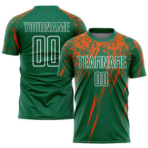 Maillots de football personnalisés avec nom d'équipe, impression par sublimation, 100% polyester respirant et à séchage rapide, service OEM pour adultes - Product Image 5