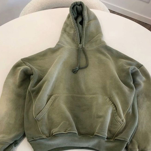 Block Color Hoodies Oversized Acid Wash Vintage Hoodie Hombres Algodón Peso pesado Nuevos diseños Heavy Weight Washes Mens Hoodies - Product Image 2