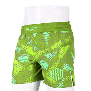 Pantalones cortos de agarre MMA BJJ No Gi personalizados de alta calidad para hombres Ropa de entrenamiento de calle Impresión digital Servicio OEM disponible - Product Image 1