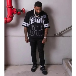 Venta al por mayor 300g DTG impreso gráfico personalizado Camiseta 100% algodón Hombre Boxy ajustado ropa de calle de gran tamaño - Product Image 4