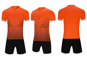 ชุดยูนิฟอร์มฟุตบอลชุดทีม100% โพลีเอสเตอร์ออกแบบได้ตามต้องการพร้อมโลโก้สินค้ามาใหม่ - Product Image 4