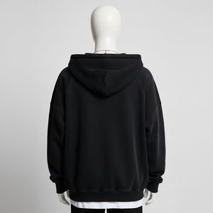 Sweat-shirts à capuche rouges entièrement zippés, design personnalisé, broderie, teinture unie, molleton de coton d'hiver, haute qualité, streetwear, mode unisexe - Product Image 2