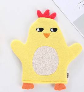 Bé tắm bọt biển, trẻ sơ sinh & Toddler tắm Mitt, trẻ em món quà đáng nhớ, thiết kế động vật: gà, chim cánh cụt, mèo, Fox, vịt, con rối - Product Image 6
