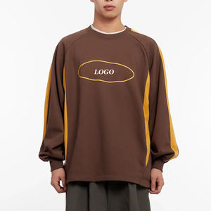 Sudadera para Hombre con Tela de Alta Calidad y Diseño de Logotipo Personalizado, Diseño de Bloques de Color, Ajuste Holgado para Mayor Comodidad, Diseño de Mangas Completas - Product Image 1