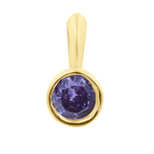 จี้ห้อยประดับเพชรคิวบิกเซอร์โคเนียทรงกลมเคลือบโรเดียม เงินแท้ 925 ชุบทอง สำหรับทำเครื่องประดับสร้อยคอ - Product Image 5