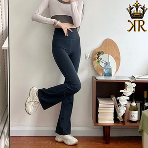 Yoga Legging classique Flare pantalon femmes collants de sport Fit pantalon taille haute Fitness porter Yoga Flare pantalon - Product Image 3