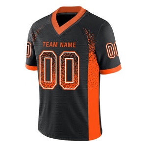 Camiseta de Fútbol Americano 100% Poliéster, Malla Transpirable, Antibacteriana, Absorbe la Humedad, Hombros Caídos, Corta, para Verano - Product Image 1
