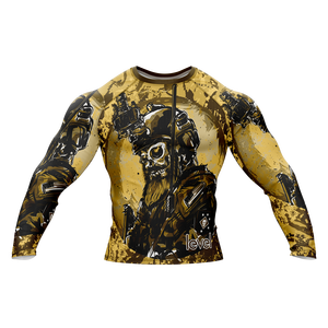 Rash Guard BJJ traje de baño Jiu Jitsu Rash Guard manga larga MMA Rash Guard para hombre personalizado - Product Image 1