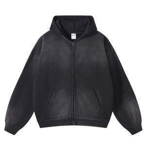 Sudadera con Capucha Bordada para Hombre, 100% Algodón, Personalizable, con Diseño Estampado Lavado a la Piedra, para Gimnasio y Uso al Aire Libre en Invierno - Product Image 6