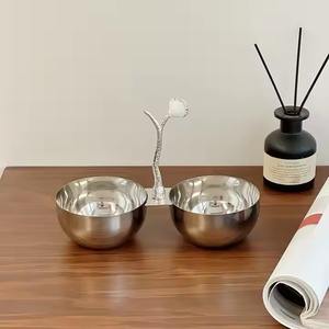 El cuenco de servicio de alta gama más buscado para Decoración de mesa ecológica para hoteles y hogares con nueces y chocolates - Product Image 4