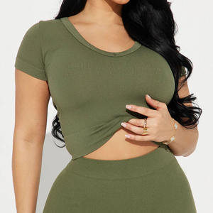 Custom Logo Embroidered <b>Women</b> <b>Sets</b> Summer Clothing <b>Shirts</b> <b>Shorts</b> Loungewear <b>Women</b> 2-Piece <b>Shorts</b> <b>Set</b> <b>Women's</b> Clothing Lounge <b>Set</b> - Product Image 5