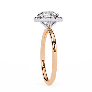 3,08 Ct Round Cut Lab Grown Diamond Halo Set en oro amarillo Elegante anillo de compromiso y regalo de aniversario para mujeres - Product Image 5