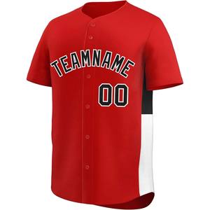 Camiseta de béisbol personalizada, camiseta de uniforme con botones, nombre de equipo personalizado, número, bordado, malla de softbol, ajuste profesional, secado rápido, EE. UU. - Product Image 1