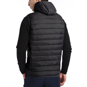 Veste matelassée sans manches avec logo personnalisé OEM pour hommes Gilets d'hiver chauds avec rembourrage en duvet Veste matelassée coupe-vent pour hommes - Product Image 3