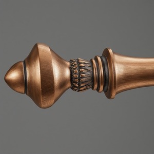 Vintage Single Aluminum Curtain <b>Pole</b> with Brushed Surface Durable Slide Easily Customized Color & Modern Design - Product Image 6