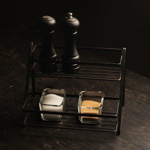 Stylish Metal & Glass Spice <b>Rack</b>: Sleek Storage for Your <b>Kitchen</b> Essentials - Product Image 6