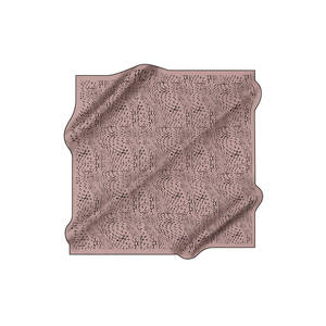 Pañuelo Cuadrado de Seda Satinada - Estampado Digital con Patrón de Puntos Geométricos, Accesorio Ligero para Primavera/Verano - Product Image 1