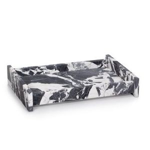 Plateau en résine Plateau décoratif rectangulaire au design moderne élégant avec côtés hauts pour la maison et le bureau Vente à chaud de plateaux en résine dernier cri - Product Image 3