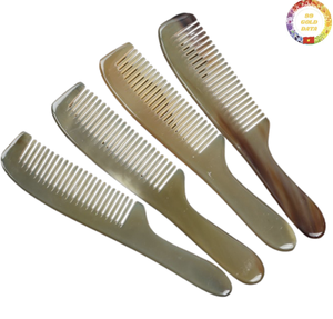 Vietnam rustique corne peigne fait à la main naturel buffle poli artisanat accessoire décoratif Eco Souvenir cadeau Unique - Product Image 5