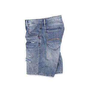 Men's Vintage Washed Denim Shorts Breathable Eco-Friendly High Quality High Street Style Mid Waist Knitted Casual Straight - Product Image 3