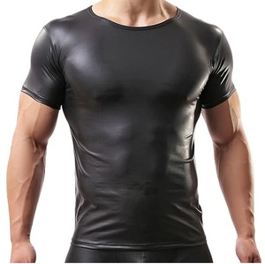 เสื้อยืดแขนสั้นผู้ชายผ้าโมดอล 100% ลายสก็อตสีดำ คอทรงโอ ระบายอากาศได้ดี เป็นมิตรกับสิ่งแวดล้อม แห้งเร็ว รับผลิตแบบ OEM พร้อมโลโก้ตามสั่ง - Product Image 2