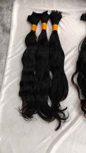 Extensiones de Cabello Indio de Lujo al por Mayor, de 10 a 32 Pulgadas, Liso Sedoso, Color Natural, Trama Doble a Máquina, Cabello Humano Remy a Granel - Product Image 6