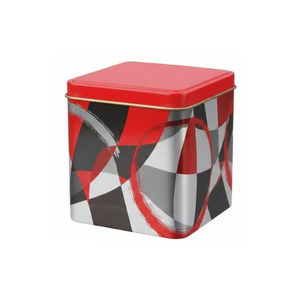 Boîte carrée en fer blanc de qualité alimentaire avec finition brillante |   Taille personnalisée disponible pour l'emballage de biscuits et de thé - Product Image 3