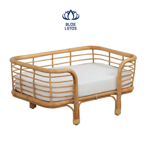 Lit pour animaux de compagnie en rotin écologique - Product Image 3