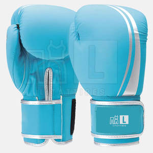 Gants en cuir véritable de haute qualité avec évacuation de l'humidité et fermeture auto-agrippante pour la boxe et les arts martiaux, dernier design - Product Image 1