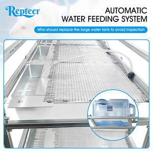 Casas Portátiles para Mascotas Repteer, Jaula Plegable de Alambre con Diseño Sólido para Perros y Gatos, con Puerta con Cierre, Bandeja de Plástico y Botón de Presión - Product Image 3