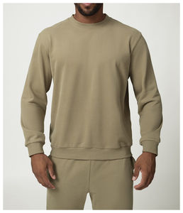 Sweat-shirt d'hiver pour homme, personnalisé OEM, le plus vendu, col rond, imprimé, technique de teinture unie, faible MOQ, directement du Pakistan - Product Image 2