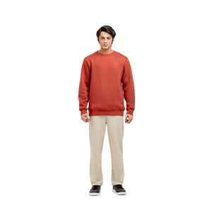 เสื้อสเวตเตอร์แนวสตรีทของผู้ชายอินเทรนด์เสื้อสวมหัวสีน้ำตาลล้วน OEM OEM OEM OEM OEM OEM OEM OEM ฉลากตามต้องการ - Product Image 2