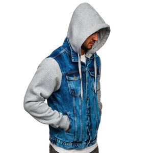 Pantalones vaqueros de alta calidad, precio al por mayor, Chaquetas vaqueras para hombre, chaquetas de bombardero personalizadas de algodón para hombre, chaquetas para hombre, chaqueta para hombre - Product Image 4