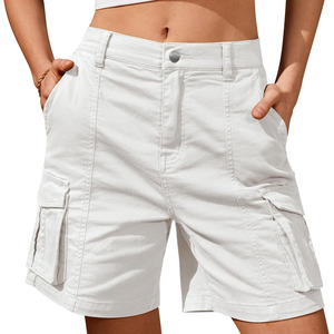 La mejor oferta de pantalones cortos Cargo de secado rápido clásico de verano diario Casual moda Color sólido pantalones cortos transpirables para mujeres - Product Image 3