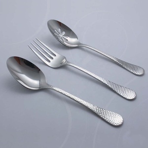 Ensemble de couverts en acier inoxydable métal argent plaqué vrac fourchette cuillère couverts ensemble de couteau et cuillère en acier inoxydable pour événement de fête - Product Image 3