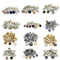 Bouton en métal de conception de mode Logo en relief personnalisé Appuyez sur les boutons pression en métal pour les vêtements