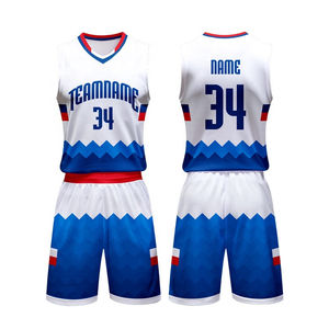 เครื่องแบบบาสเก็ตบอลแฟชั่นใหม่ระบายอากาศได้ดีออกแบบด้วยการระเหิดแบบปรับแต่งได้สำหรับกีฬา - Product Image 2