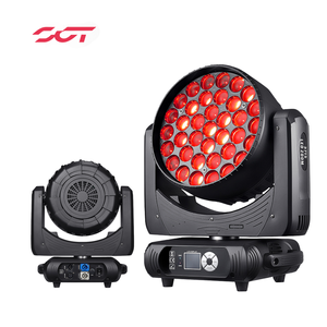 Lyre đồ đạc rửa Zoom 37x15W di chuyển đầu rửa ánh sáng <span class=keywords><strong>LED</strong></span> RGBW 4in1 cho các sự kiện đám cưới Wedding party DJ - Product Image 1